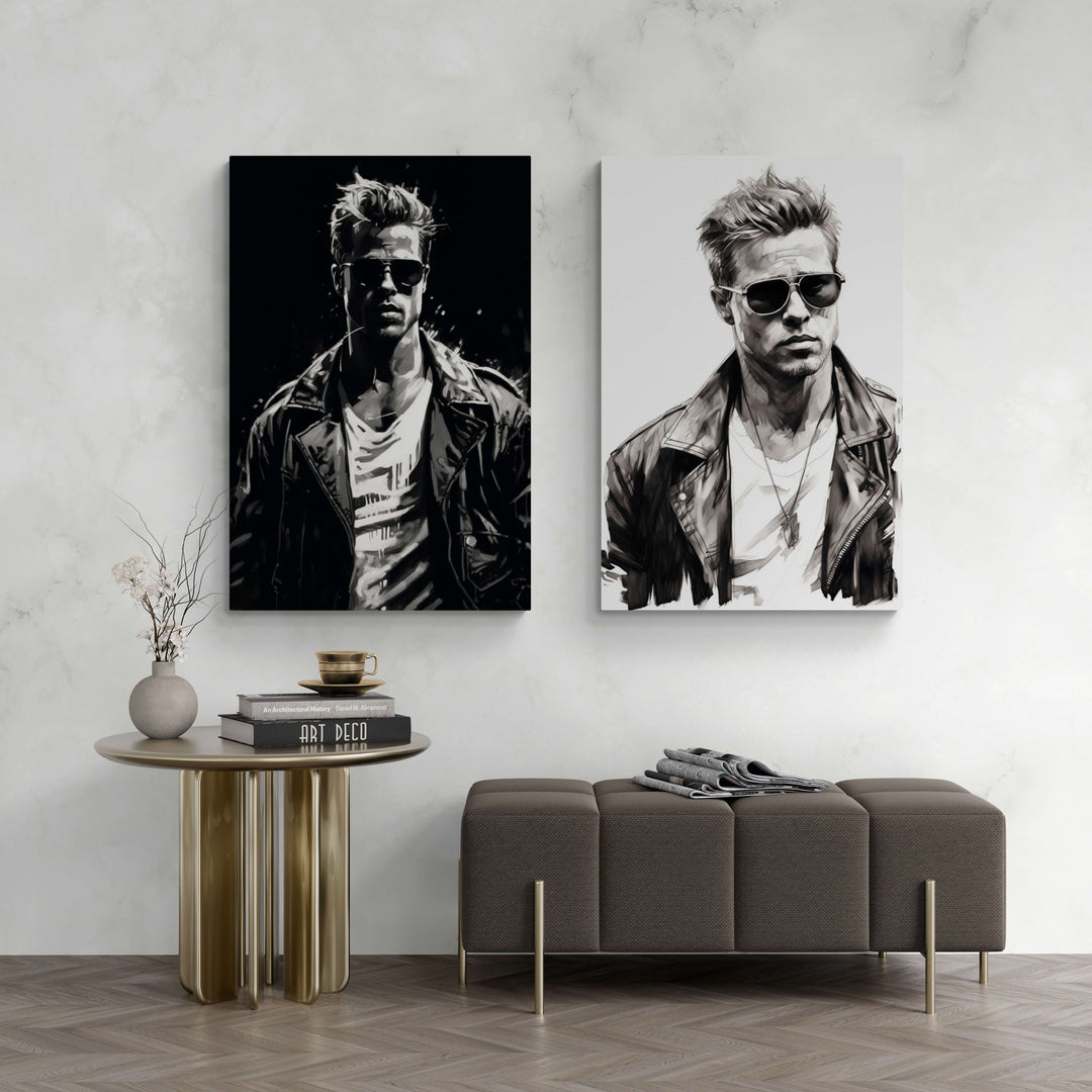 Tyler Durden Zwart Wit