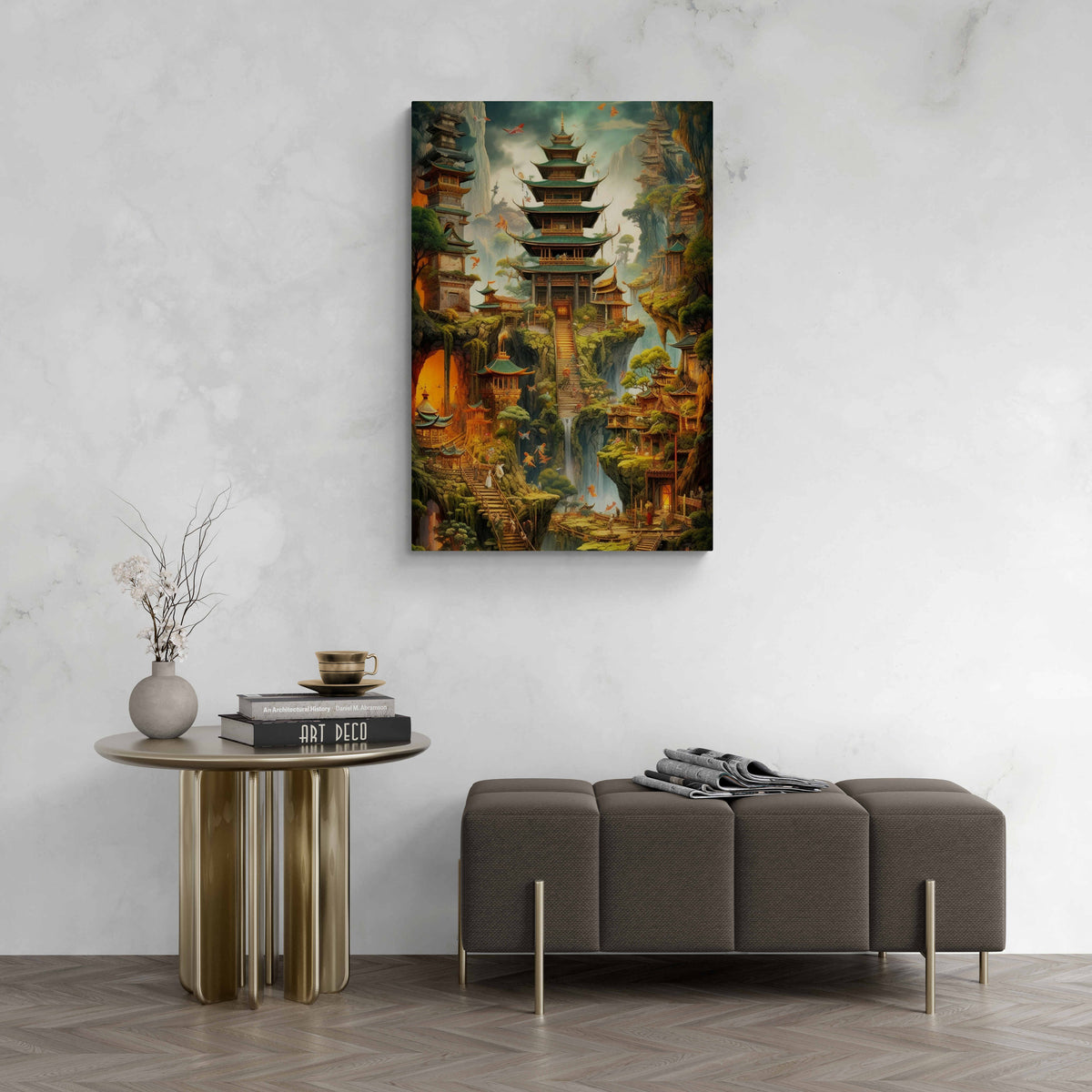 Tempel Abstract dans un intérieur