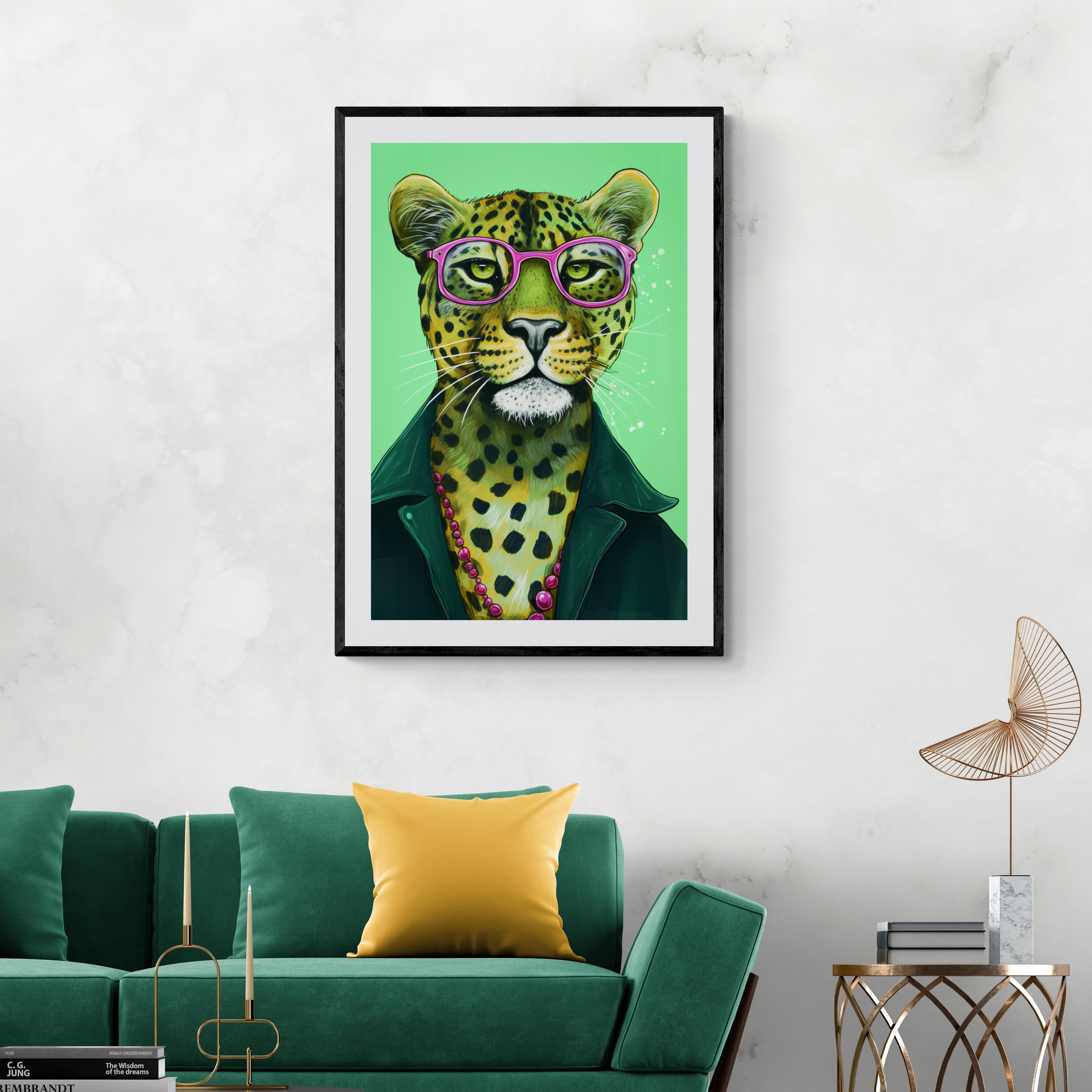 Jaguar met Bril