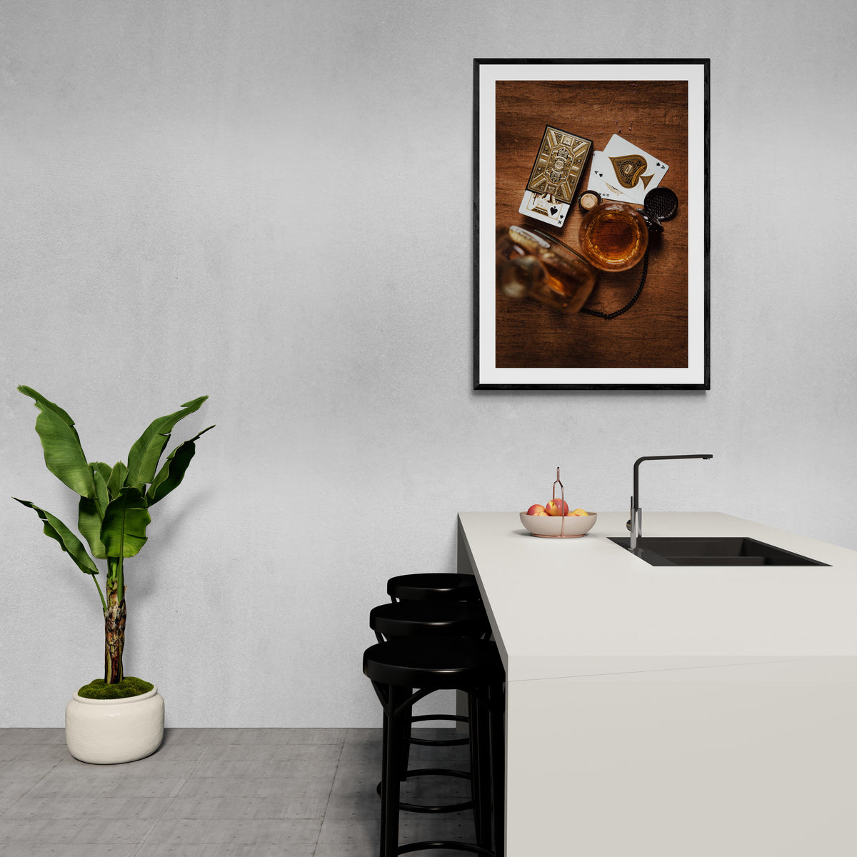 Whisky Kaarten en un interior