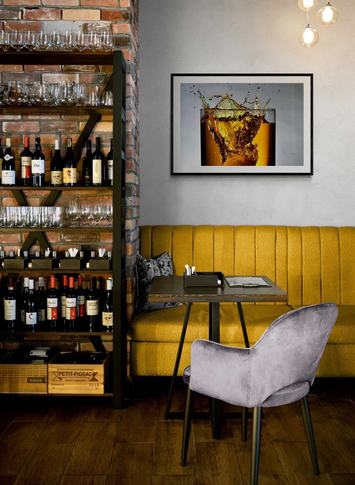 Whisky Bar dans un intérieur