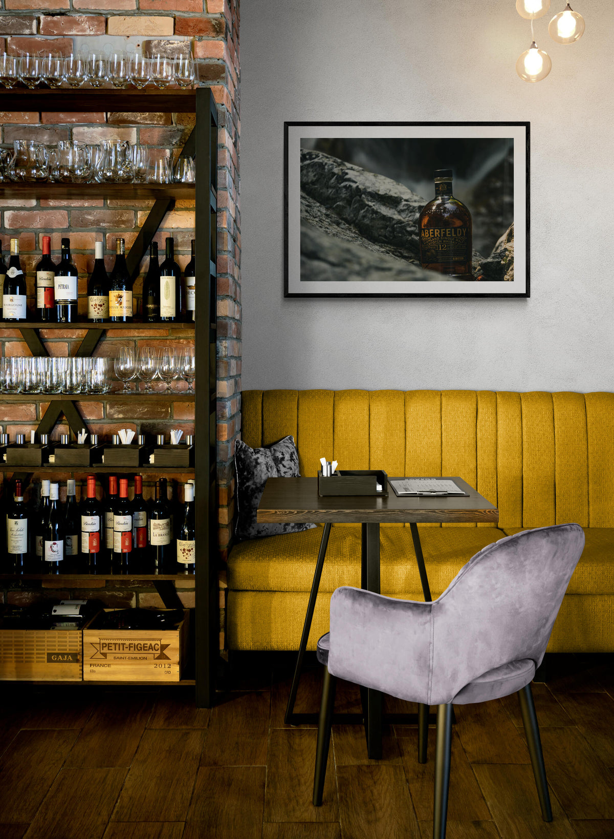 Aberfeldy Drank en un interior