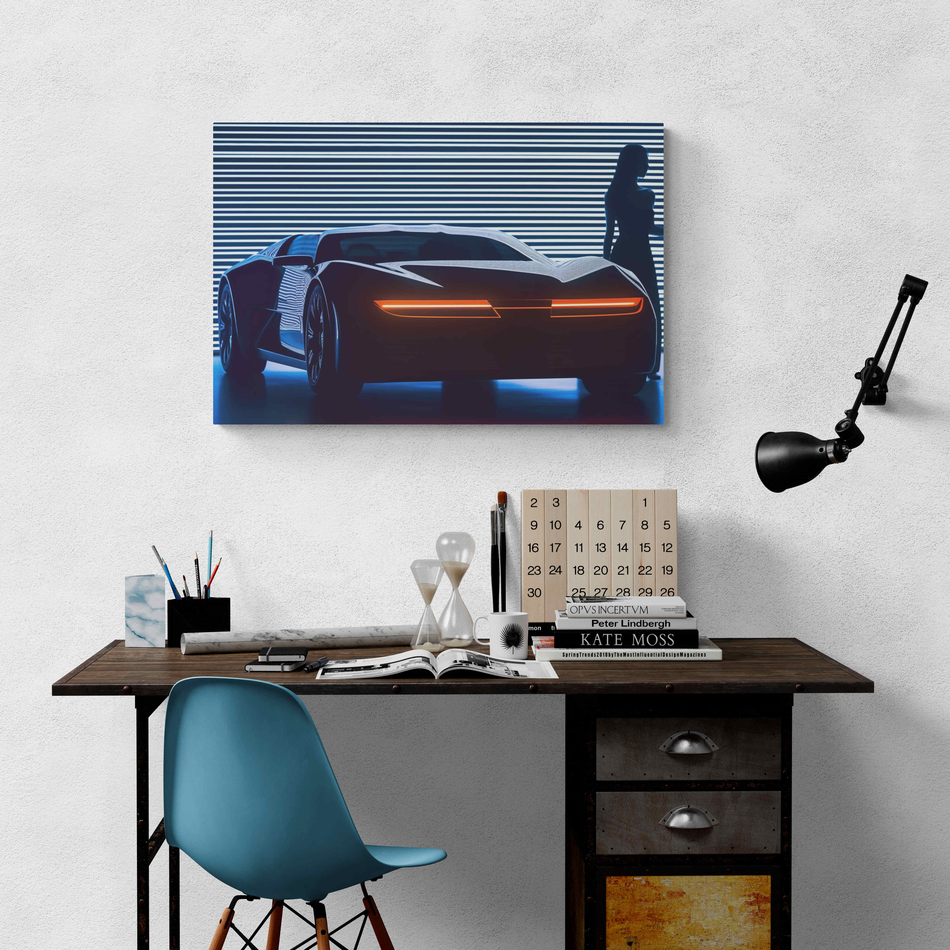 Sports car neon