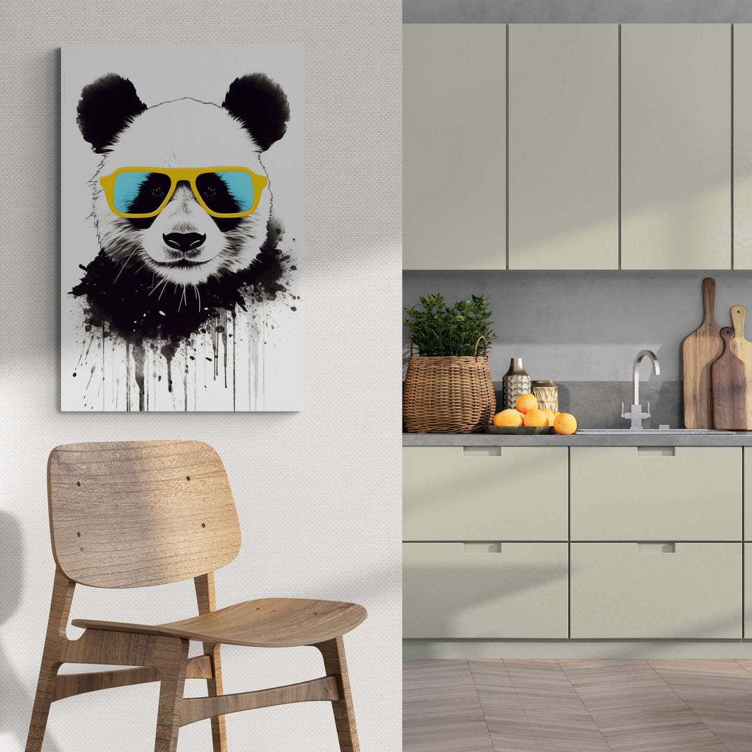 Panda Yellow Sunglasses