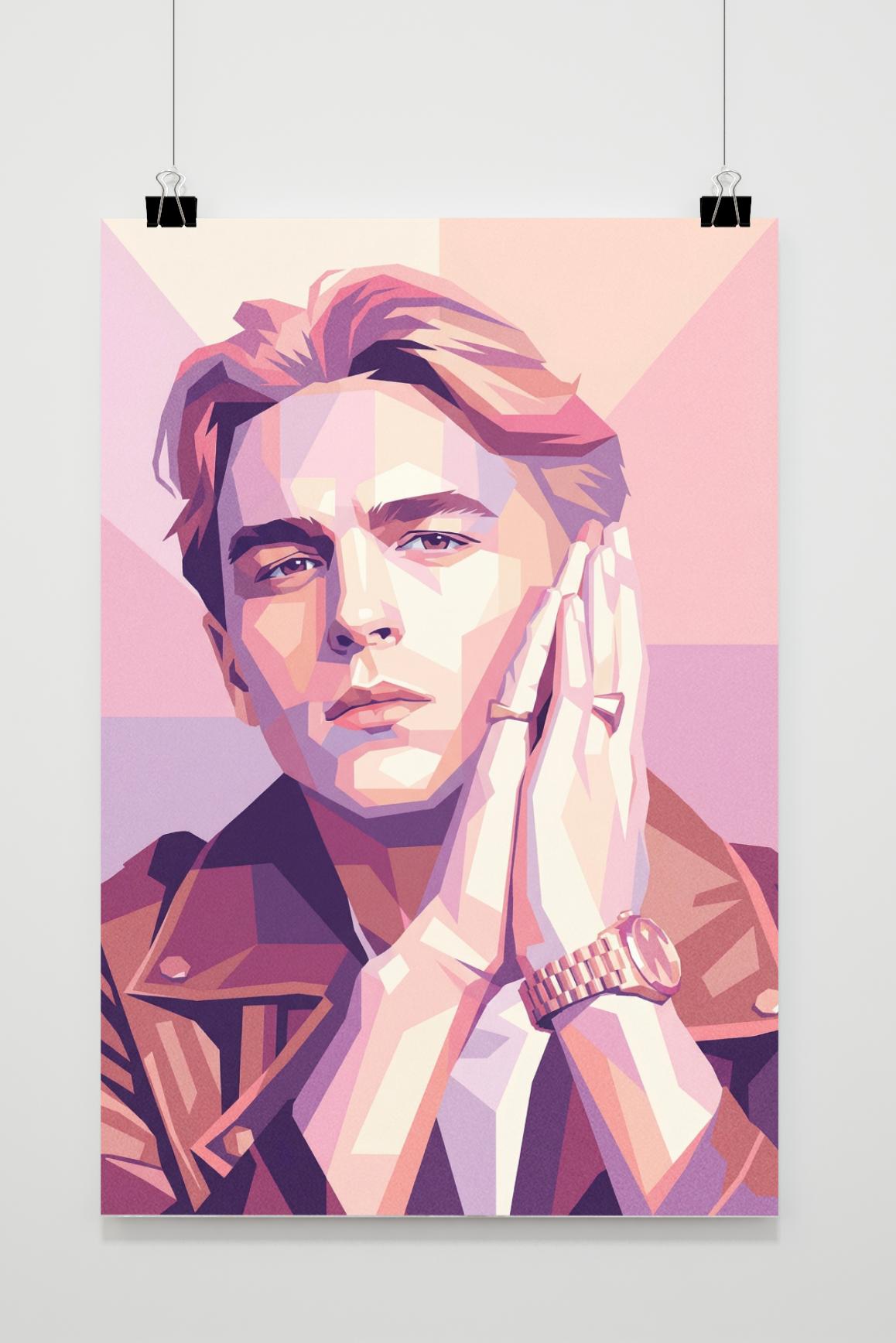 Antoon Pink Zanger Valentijn Verkerk Hyperventilatie poster van 25 Artstreet