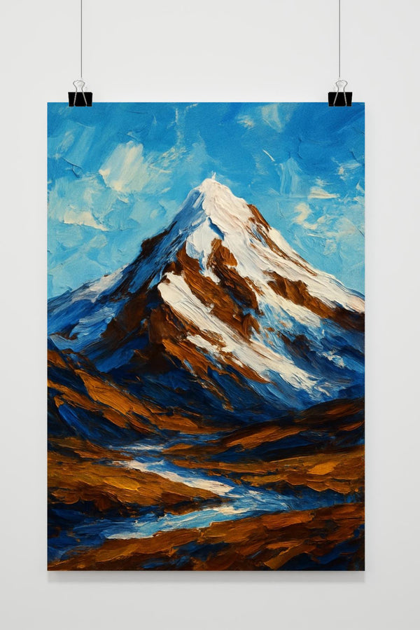 Mount Everest Aqaurel Poster