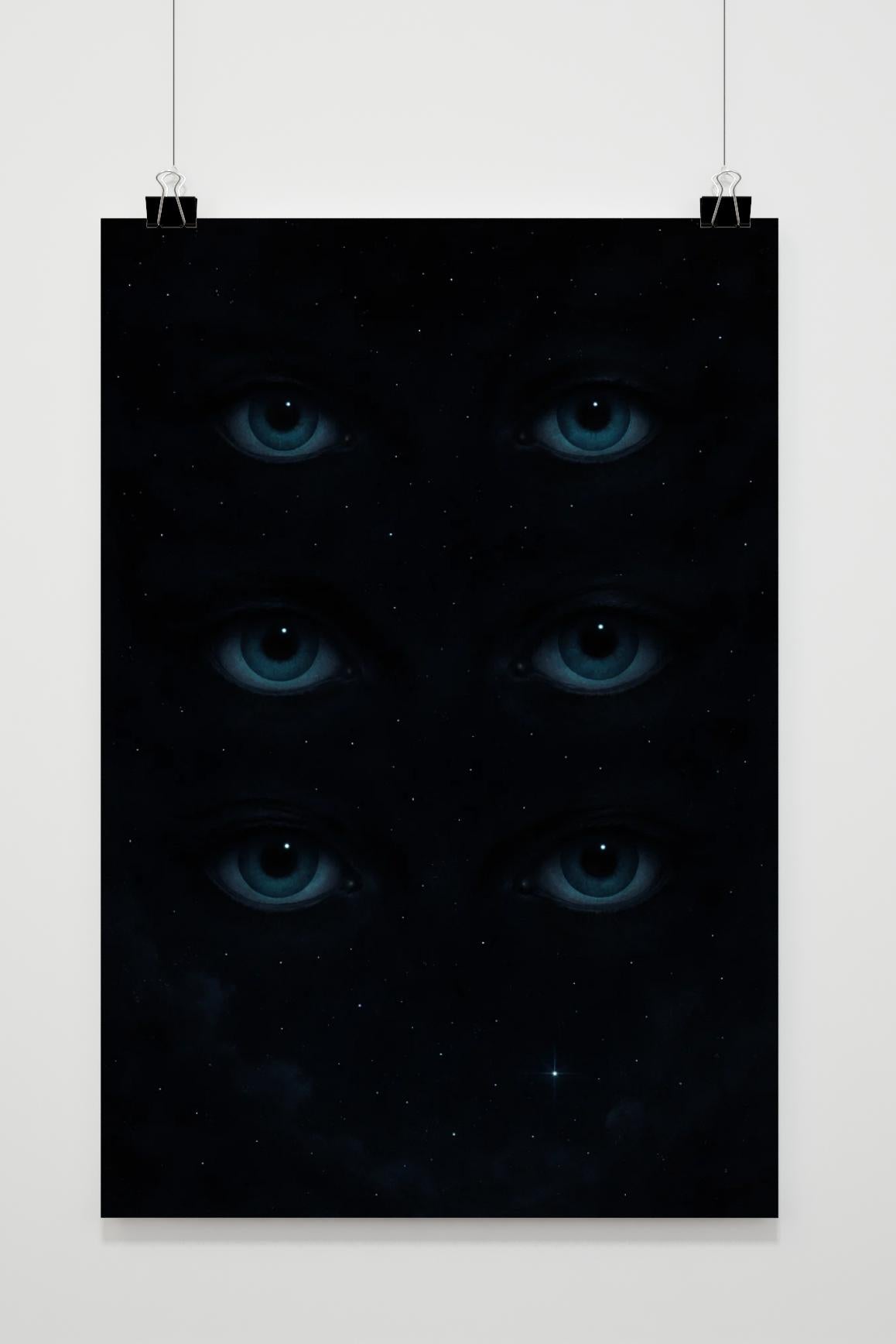 Eyes Stars Night Sky Fantasy Poster von 25 Artstreet