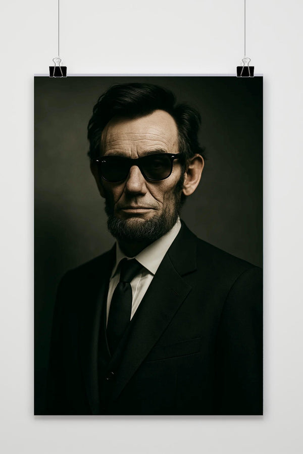 Abraham Lincoln Sunglasses Poster