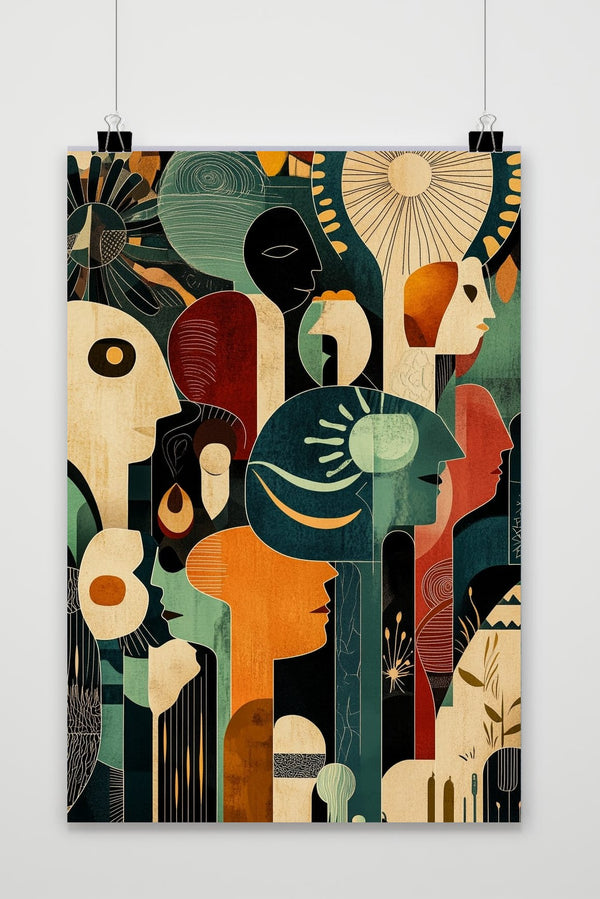 Abstract Head poster