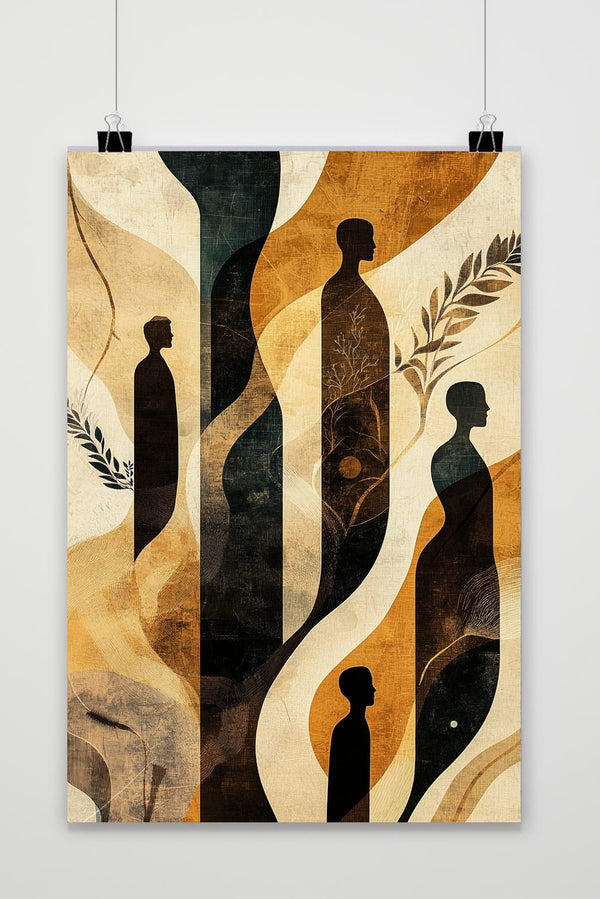 Abstract Man poster