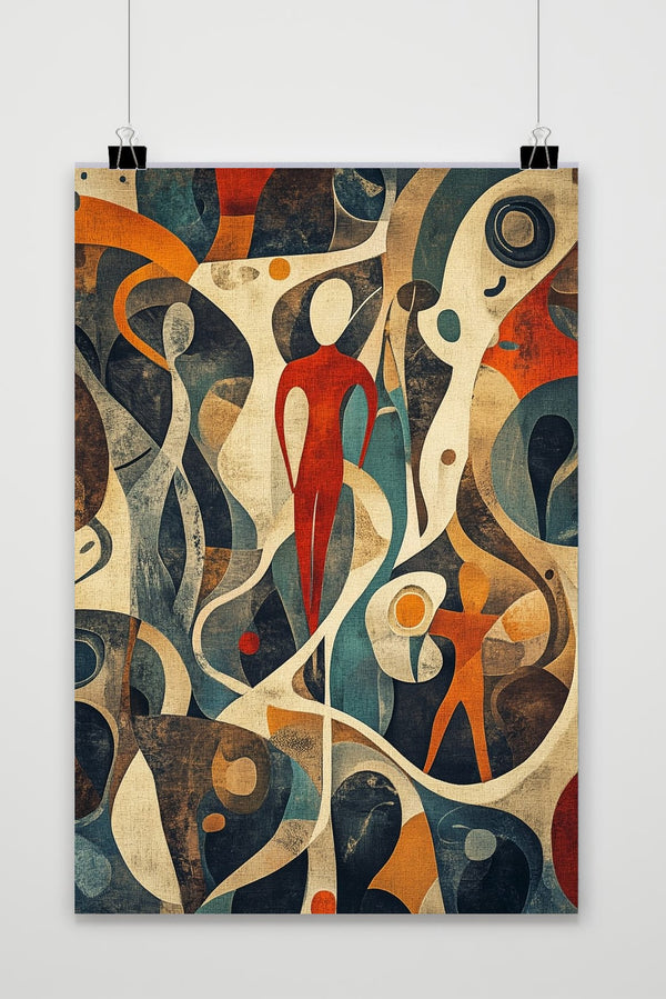 Abstract Man poster