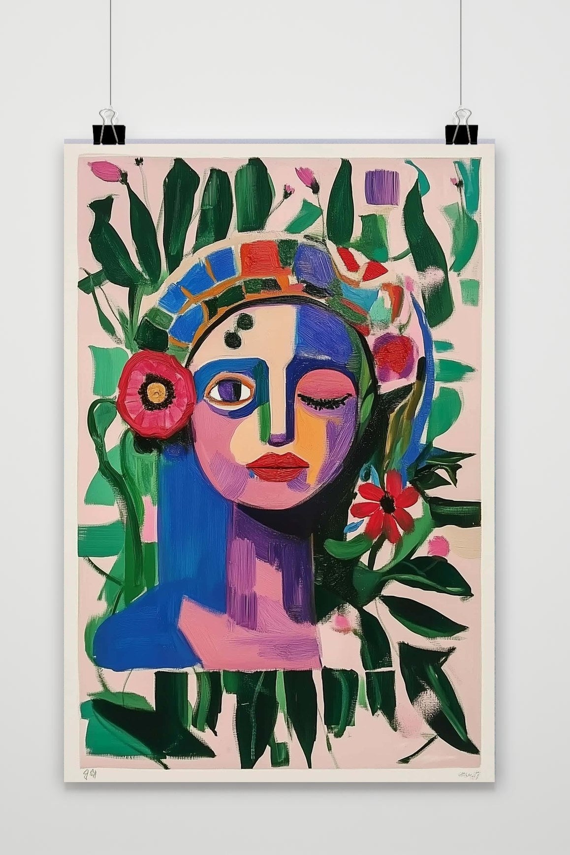 Affiche Abstract Portrait de 25 Artstreet