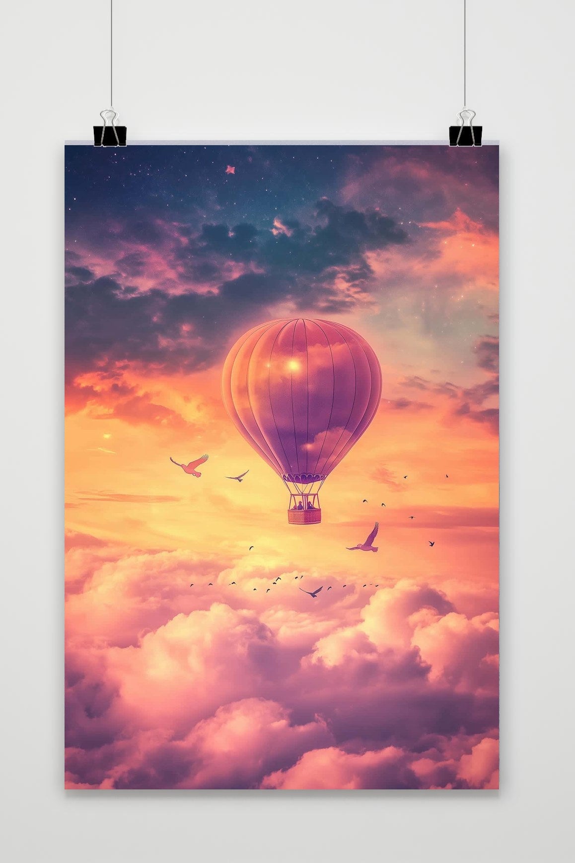 Affiche Air Balloon Cartoon de 25 Artstreet
