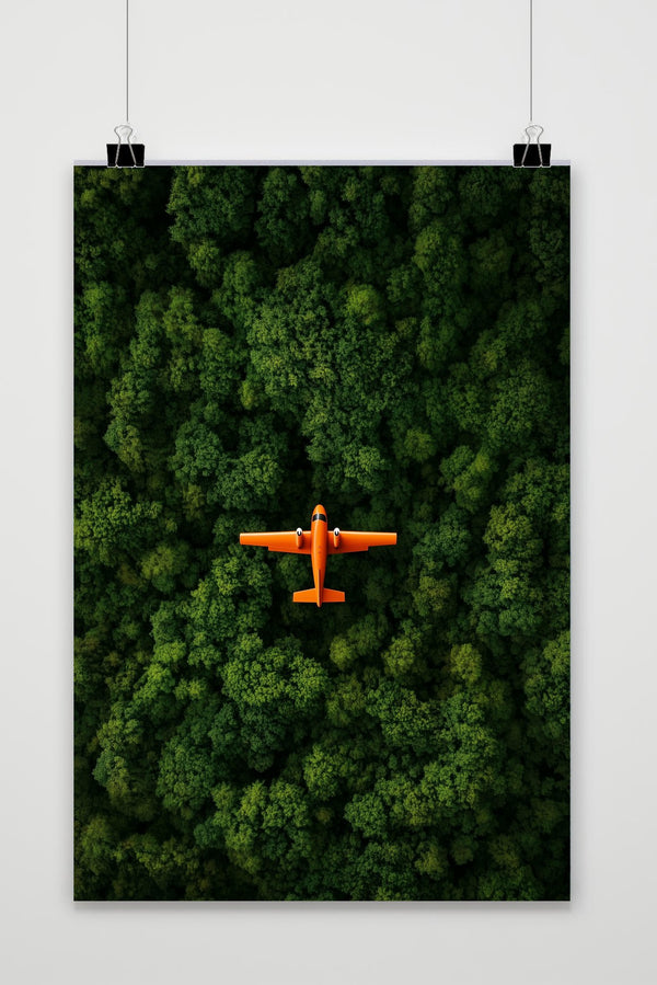 Affiche Airplane Forest