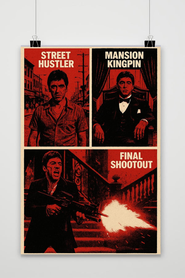 Affiche Al Pacino Scarface Tony Montana Collage