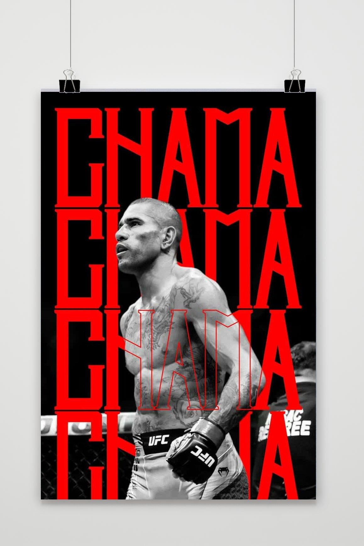 Póster Alex Pereira CHAMA de 25 Artstreet