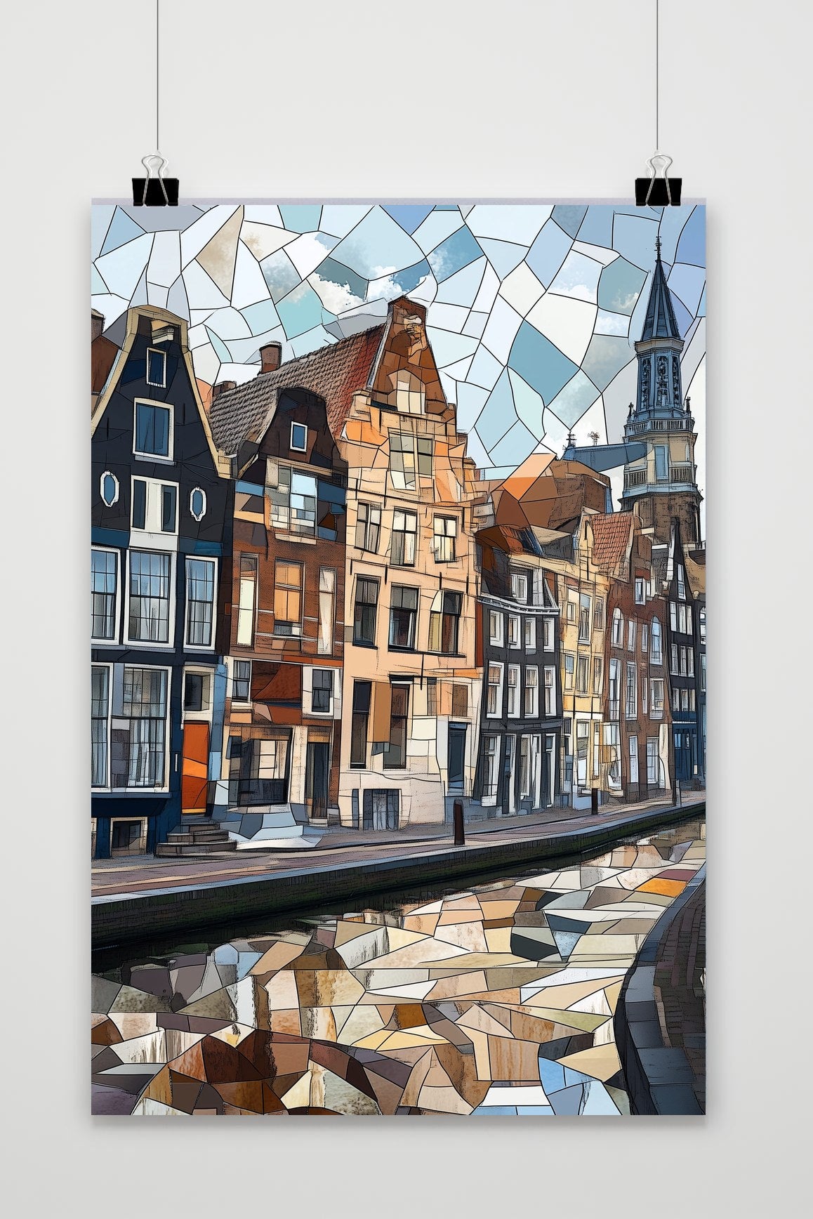 Affiche Amsterdam Mosaic de 25 Artstreet