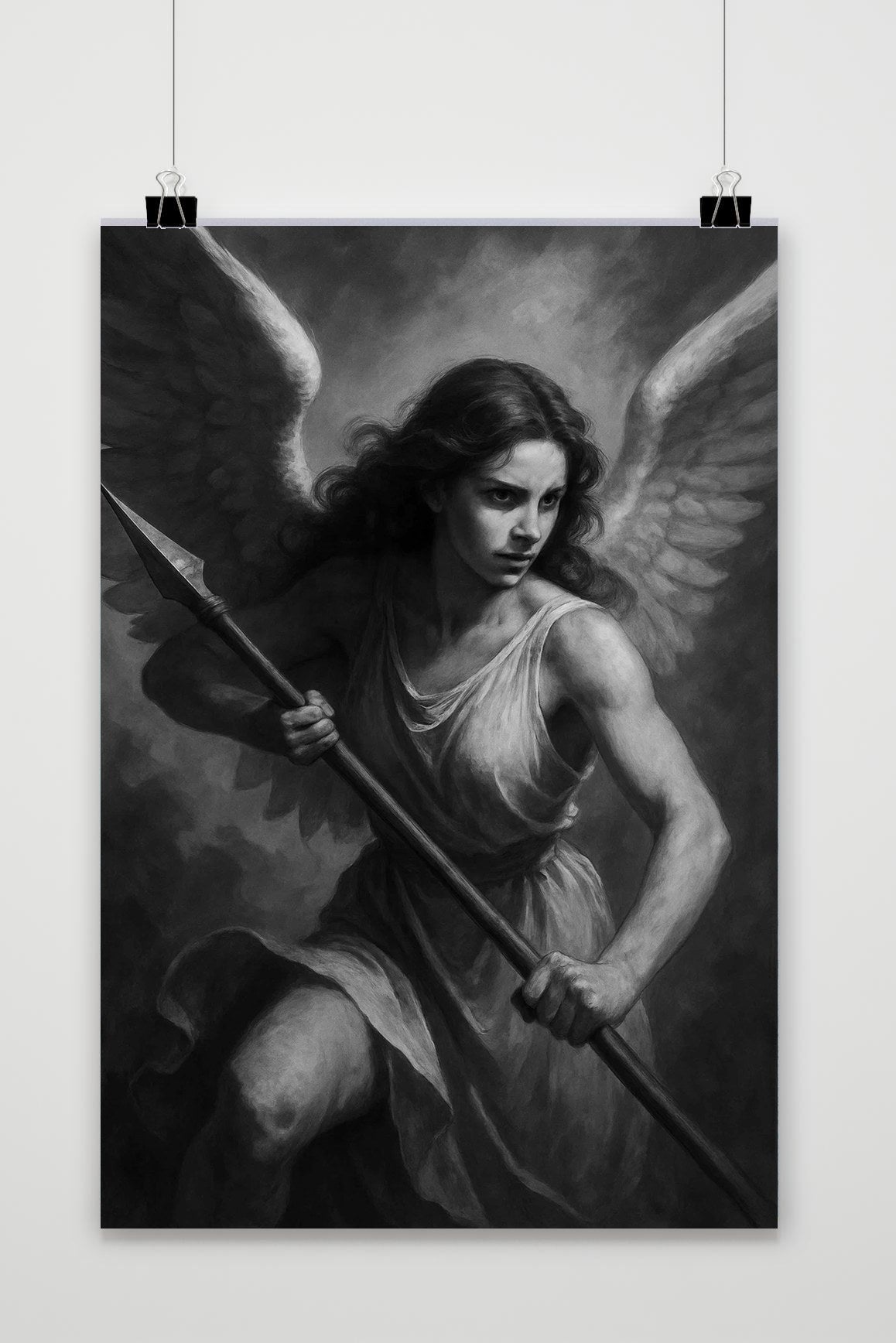 Angel Warrior B&W poster van 25 Artstreet