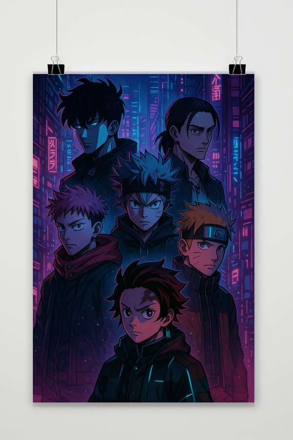 Anime Heroes Poster