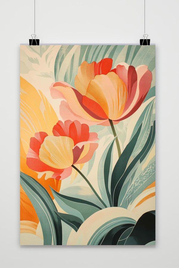 Póster Art Flowers