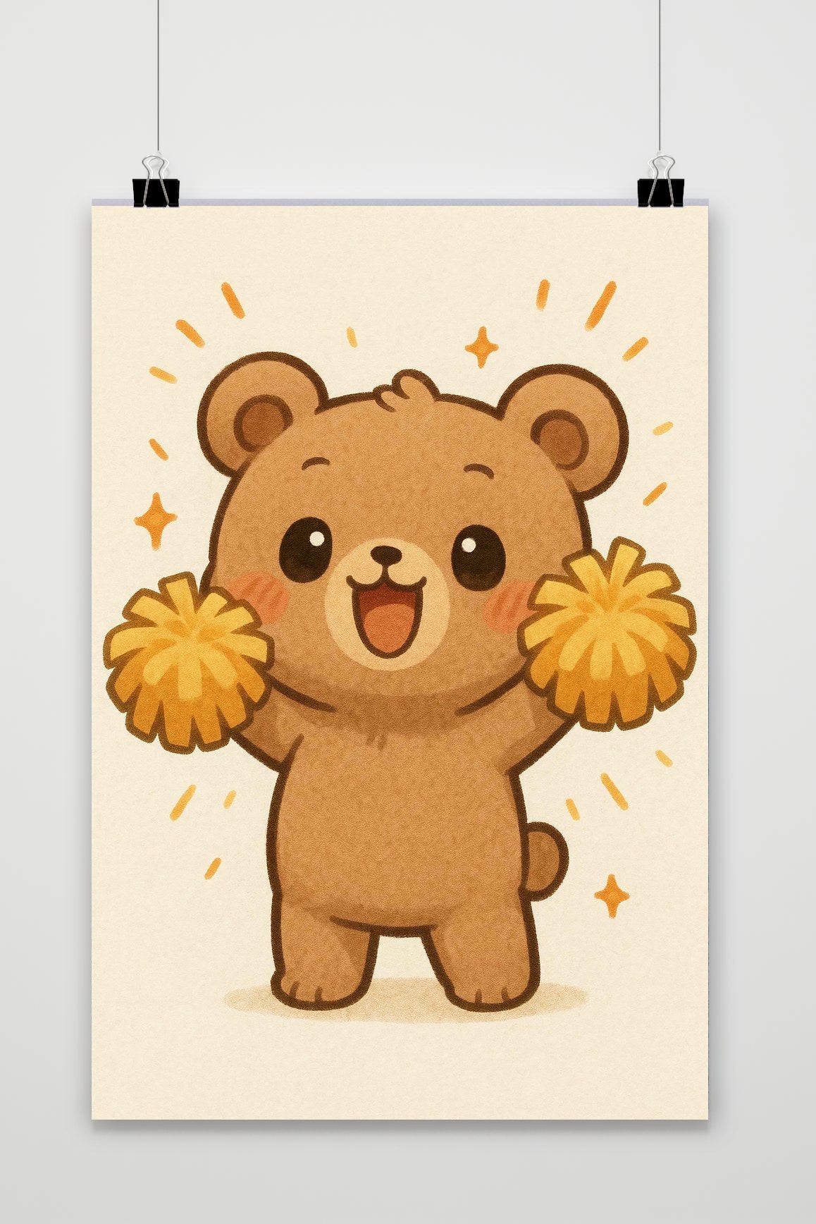 Affiche Baby Bear Cheer de 25 Artstreet