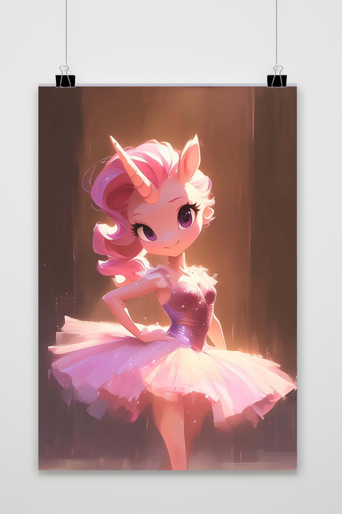 Affiche Ballerina Unicorn Art de 25 Artstreet