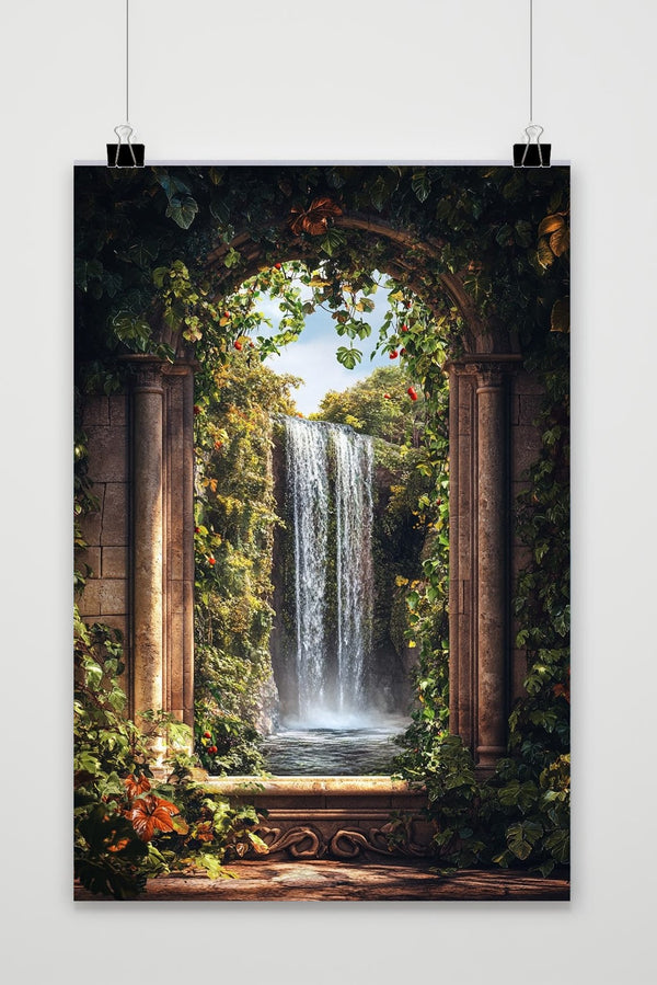 Póster Baroque Waterfall
