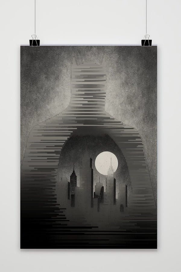 Batman City Zwart-Wit poster