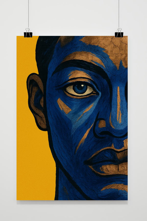 Half Face Man Close-up poster