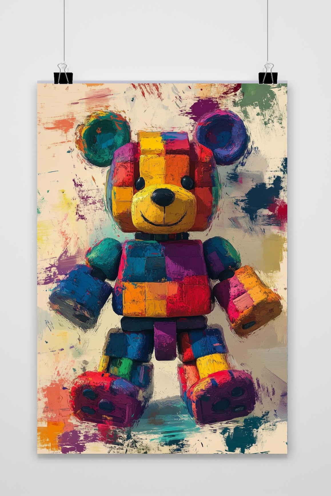 Affiche Bear Colorful de 25 Artstreet