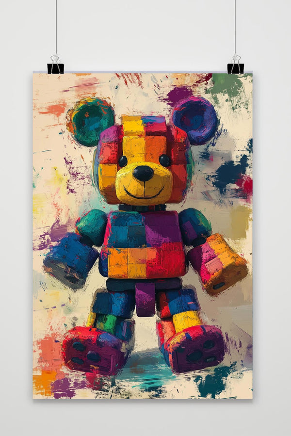 Póster Bear Colorful