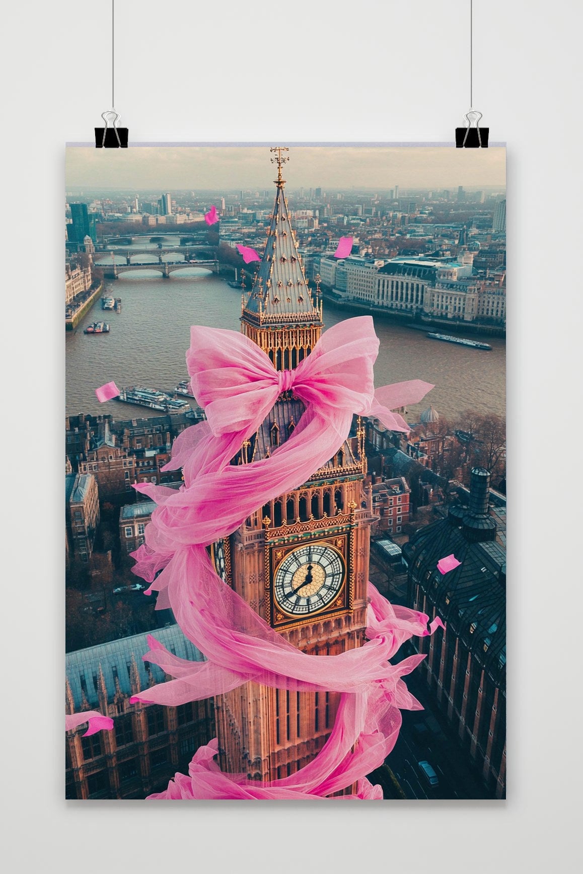 Affiche Big Ben Ribbon de 25 Artstreet