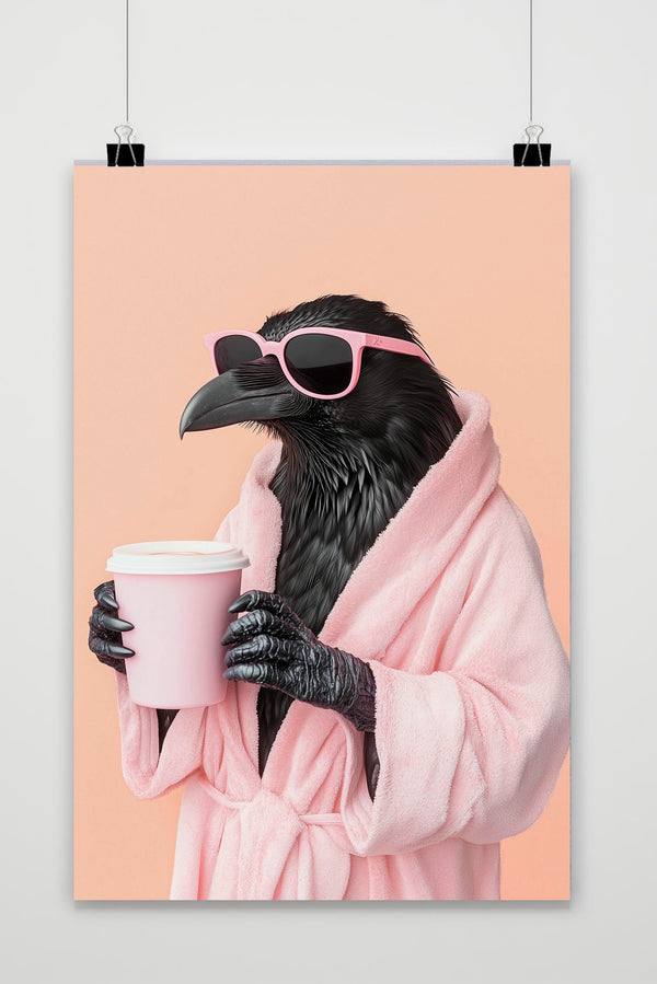 Bird Coffee Poster
