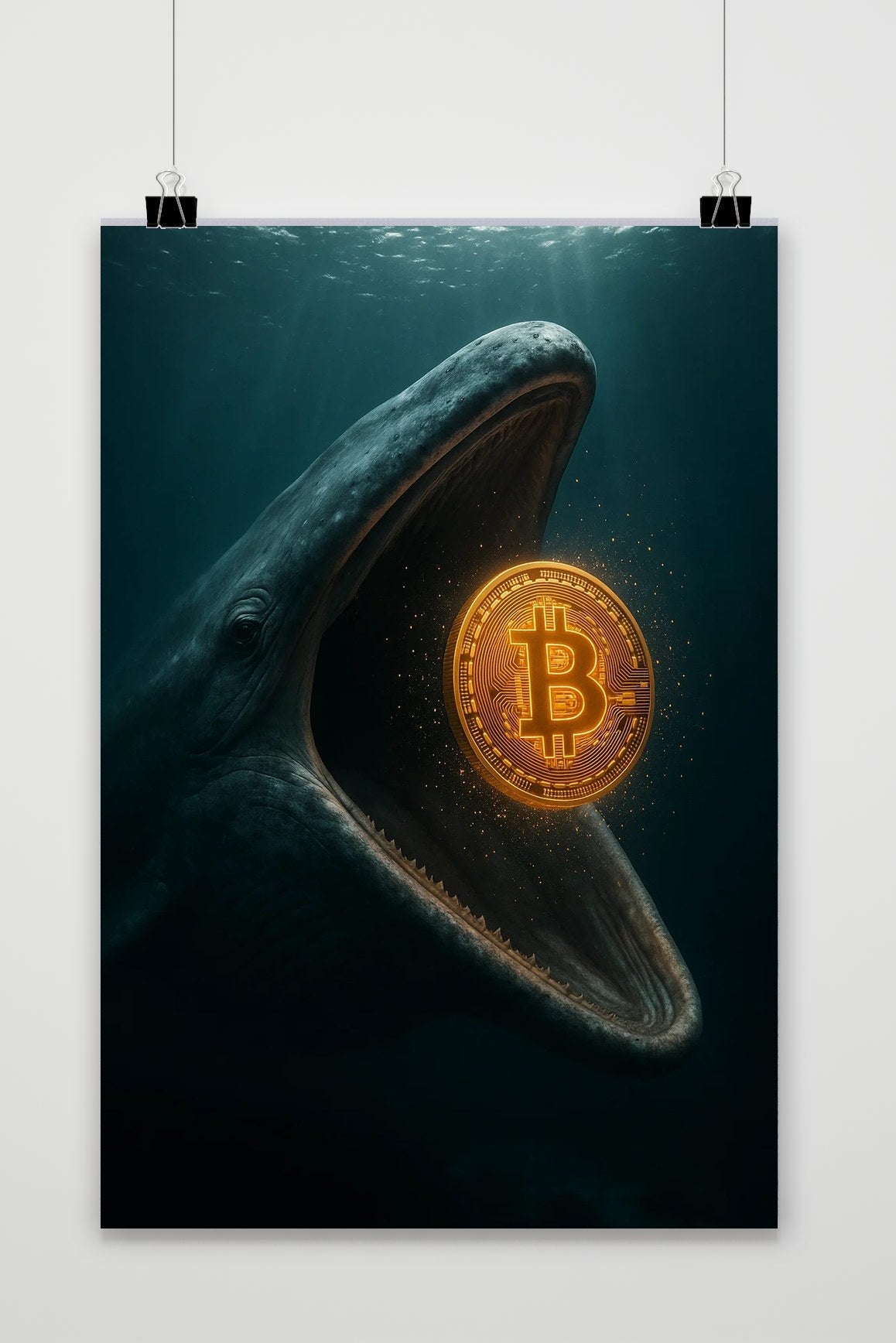 Bitcoin Whale poster van 25 Artstreet