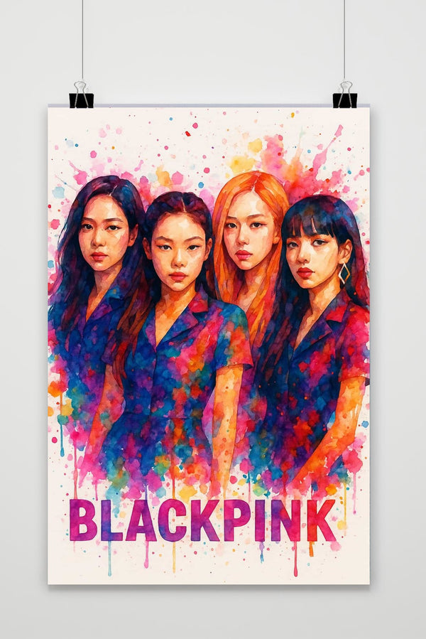 BLACKPINK Aquarel Poster