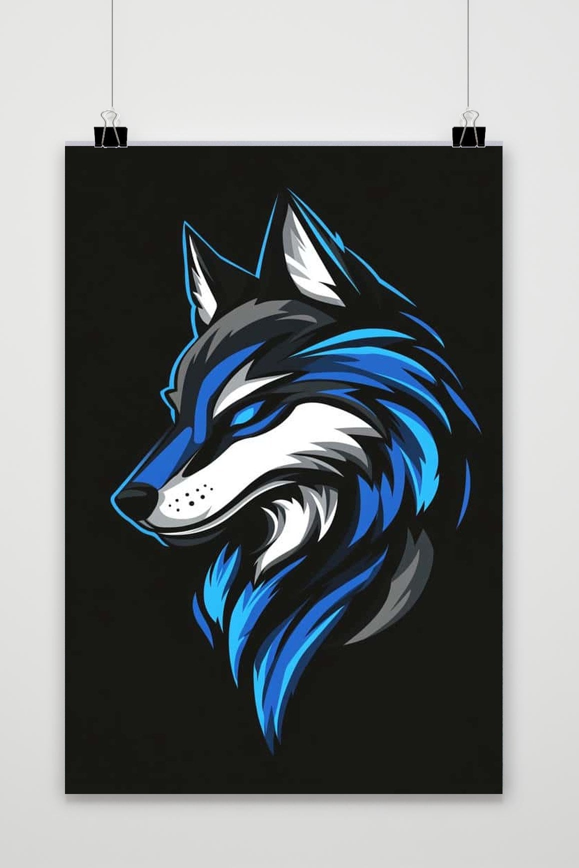 Affiche Blue Fox de 25 Artstreet