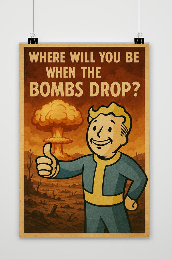 Bomb Quote Cartoon Poster