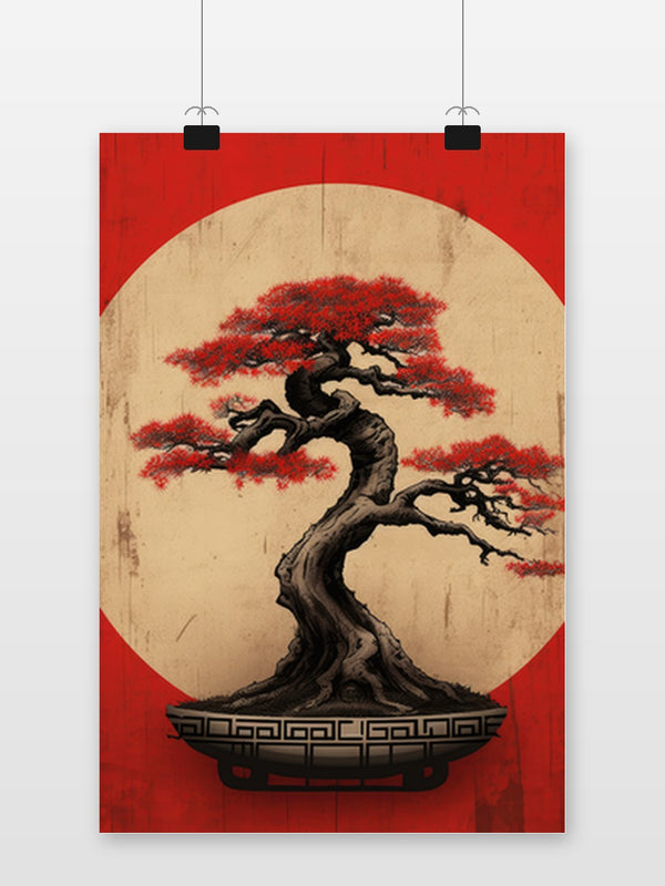 Bonsai Rood Poster