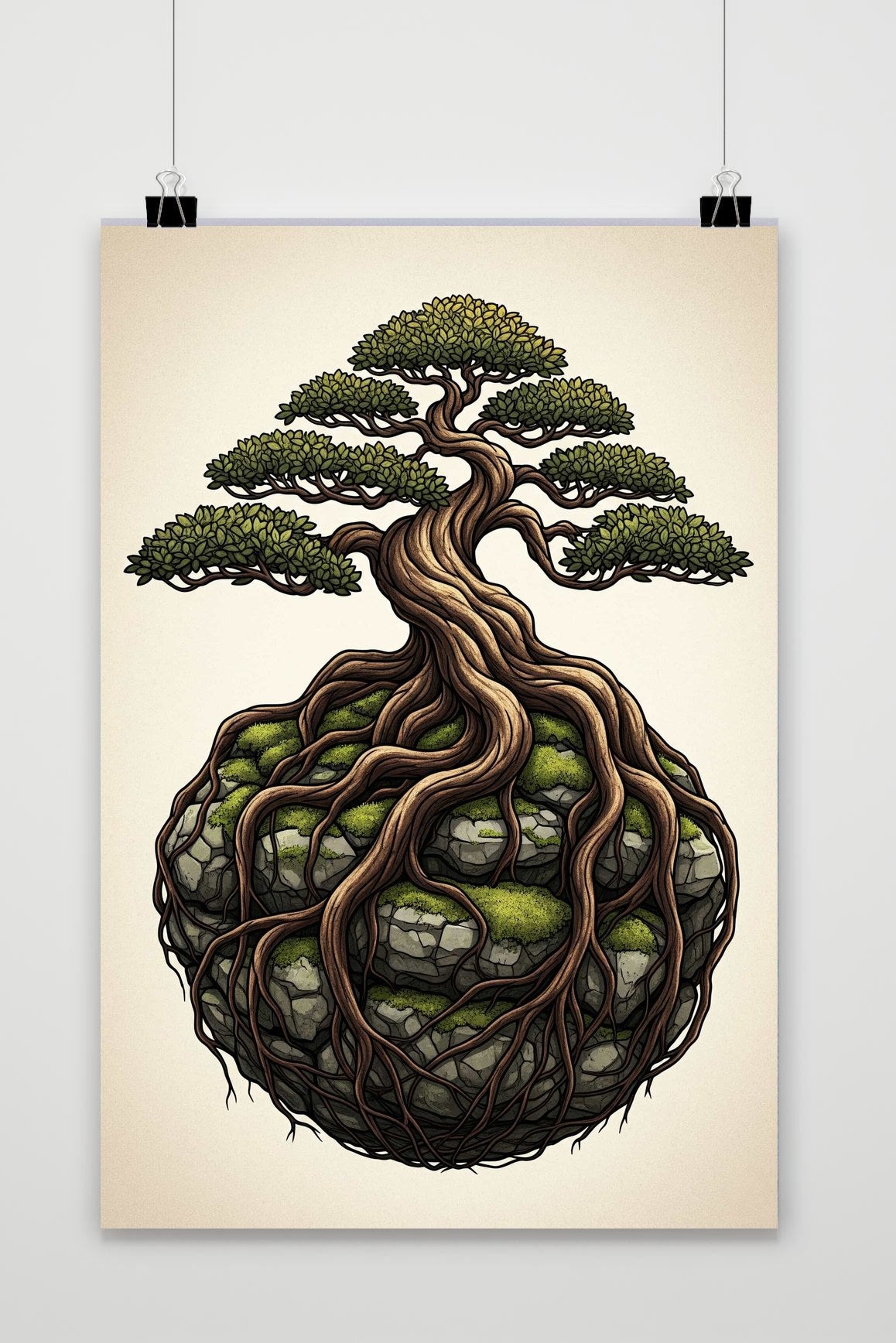 Bonsai Roots Fantasy poster van 25 Artstreet