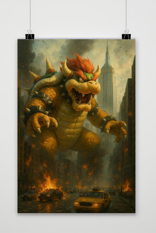 Affiche Bowser Super Mario