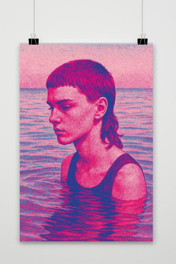 Póster Boy Mullet Sea