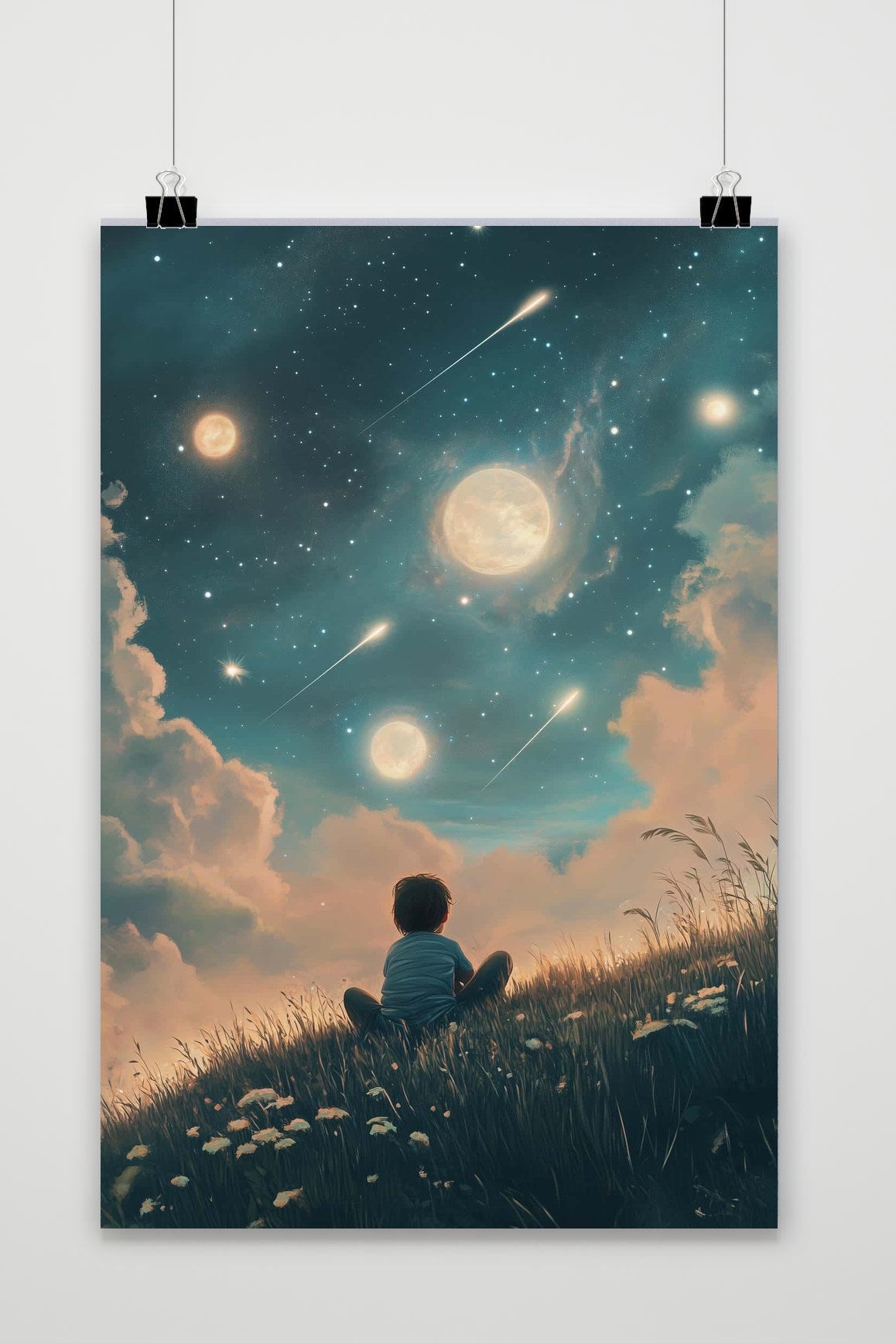 Affiche Boy Night Sky de 25 Artstreet