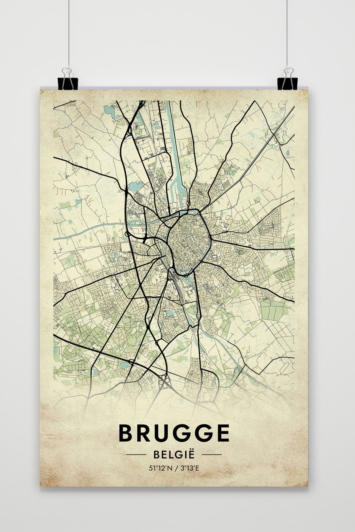 Brugge Vintage poster van 25 Artstreet