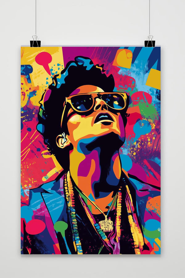 Affiche Bruno Mars Pop Art