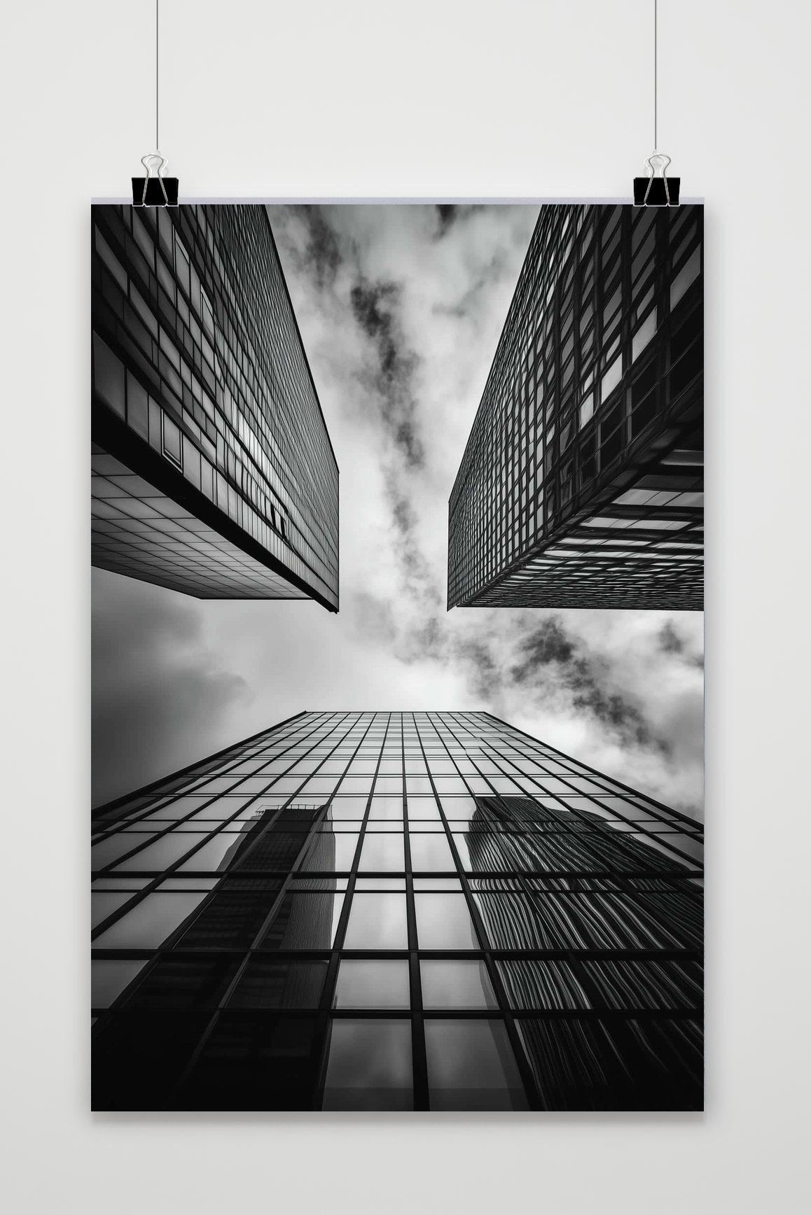 Affiche Buildings Zwart-Wit de 25 Artstreet