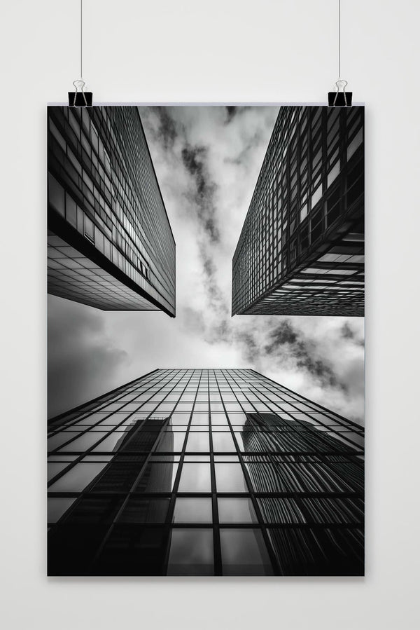 Póster Buildings Zwart-Wit