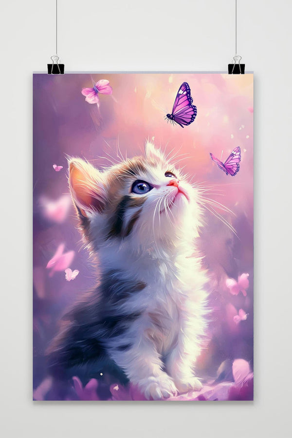 Affiche Butterfly Kitten