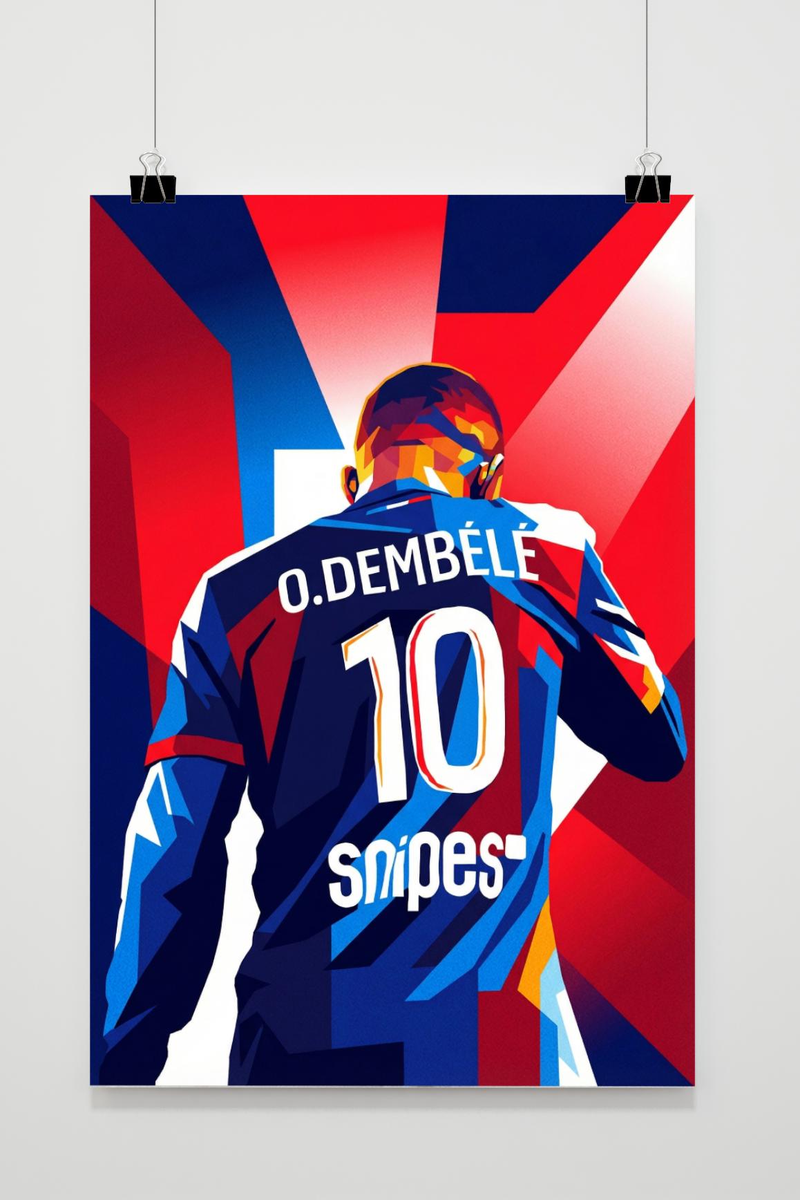 Ousmane Dembélé 10 poster van 25 Artstreet