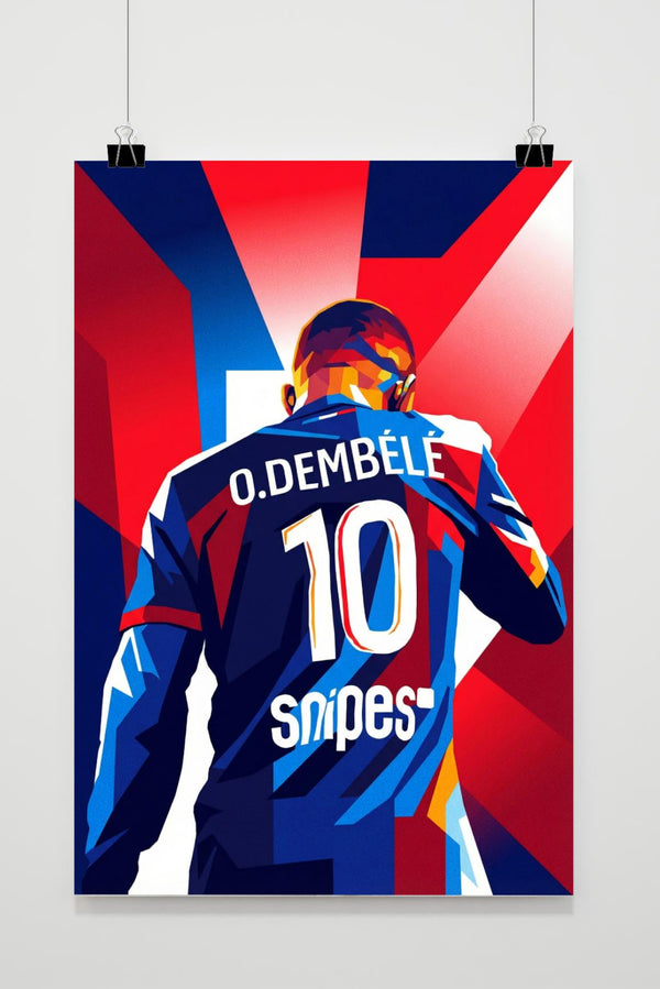 Ousmane Dembélé 10 poster