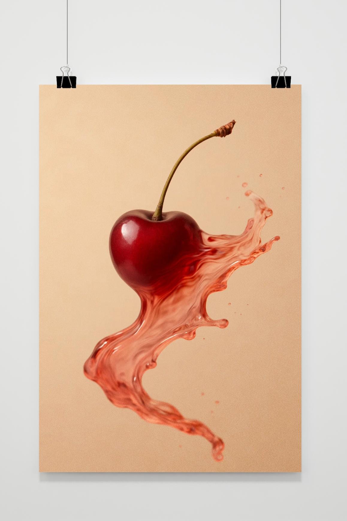 Cherry Fruit Juice im Interieur